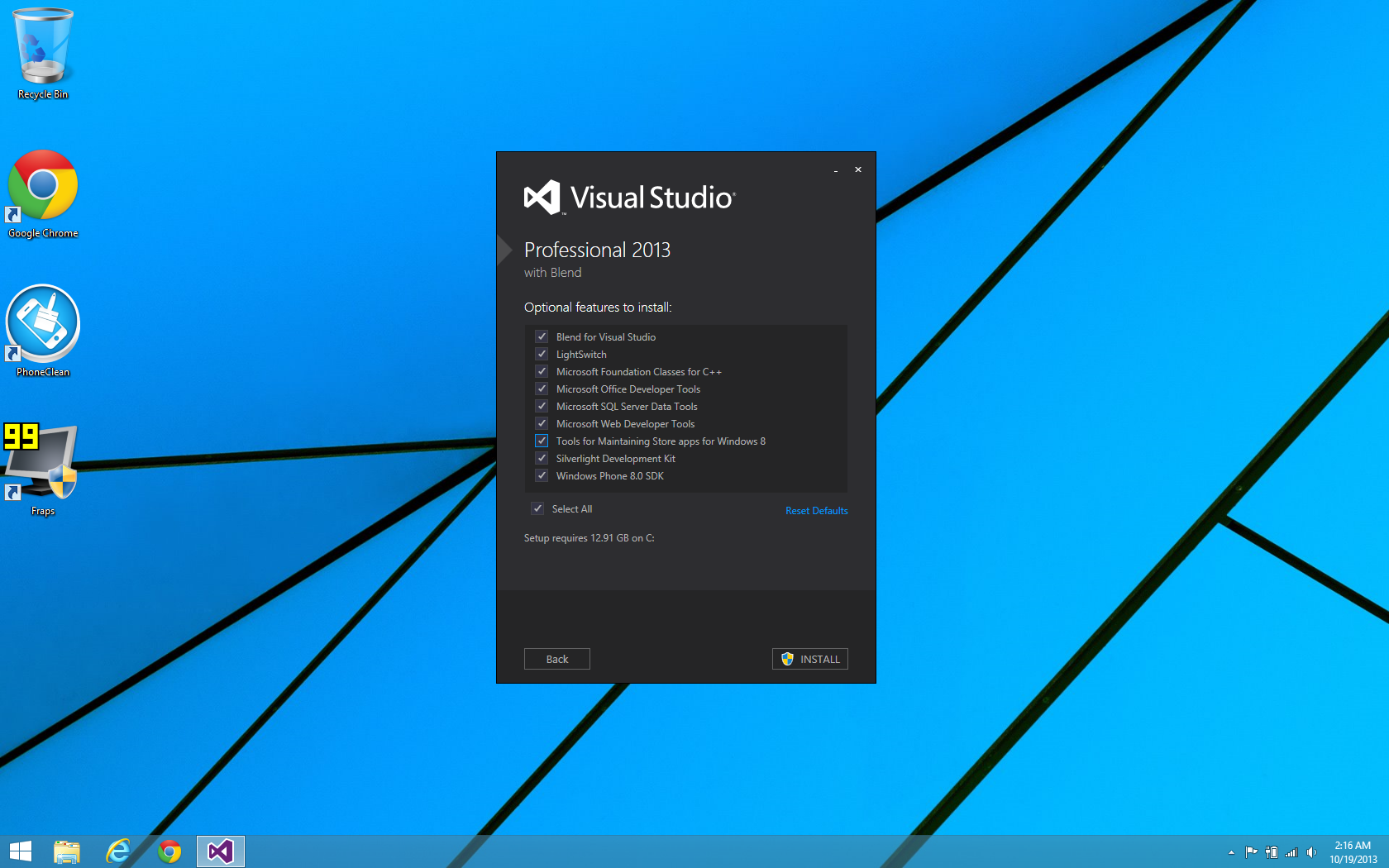 Visual Studio 2013 Product Key Activation
